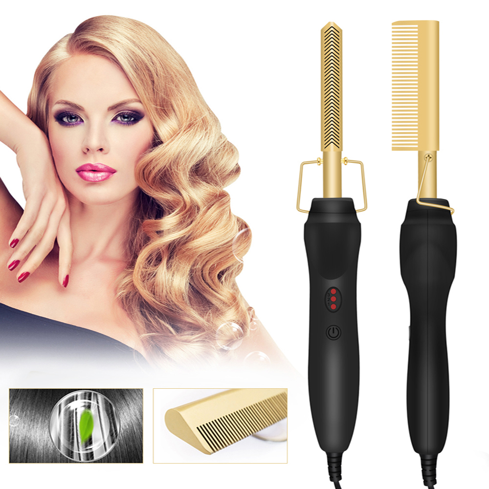 Hair Straightening Brush Professional Hair Straightener Curlers Hair Curler Styler Hot Heating Comb Brush Curling Flat Iron
Hair Straightening Brush Professional Hair Straightener Curlers Hair Curler Styler Hot Heating Comb Brush Curling Flat Iron