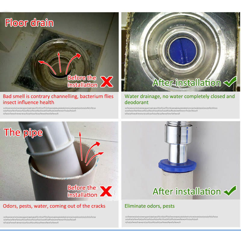 Floor Drain Core Stainless Steel Cover Kitchen Gadgets Round Deodorant Anti-odor Pest Control Silicone Sewer Accessories
