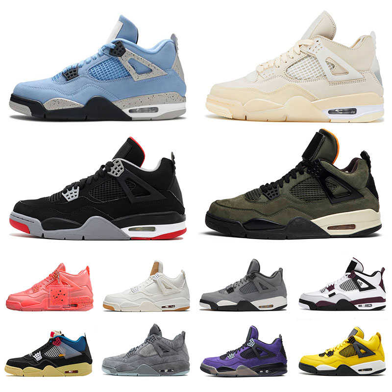 With Box Original Jumpman 4 4s Mens Womens Basketball Shoes Sail IV University Blue Travis Cactus Jack Purple Retro Black Cat What The Sports Sneakers Men Trainers, Thunder
With Box Original Jumpman 4 4s Mens Womens Basketball Shoes Sail IV University Blue Travis Cactus Jack Purple Retro Black Cat What The Sports Sneakers Men Trainers, Thunder