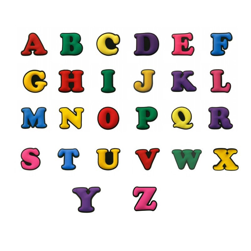 Coloful Alphabet Croc Charms for Shoes, Bracelet, Wristband, Gift for Birthday, Party, Holiday
Coloful Alphabet Croc Charms for Shoes, Bracelet, Wristband, Gift for Birthday, Party, Holiday