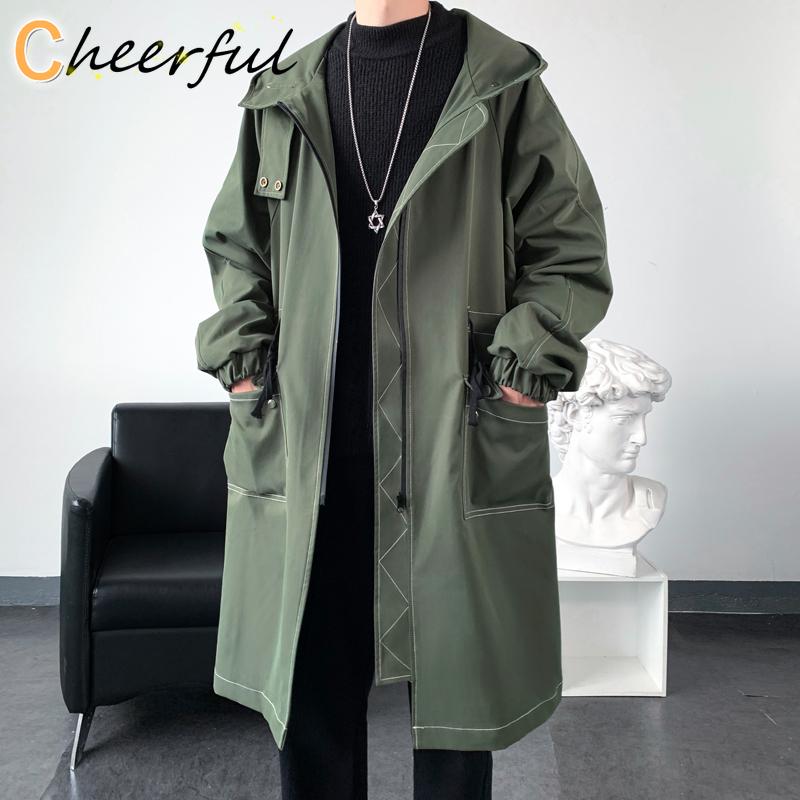 Men's Trench Coats Long Coat Jacket Men Cotton Autumn Spring Black Hip Hop Japanese Streetwear Hooded Army Green Casual Jackets, Tan;black
Men's Trench Coats Long Coat Jacket Men Cotton Autumn Spring Black Hip Hop Japanese Streetwear Hooded Army Green Casual Jackets, Tan;black