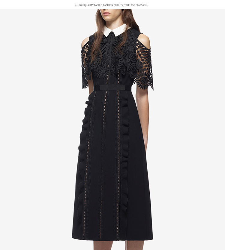 Women Dress est Cloak Sleeve Long es High Quality Runway Elegant Mid Calf Party Night Club Vestido 210506