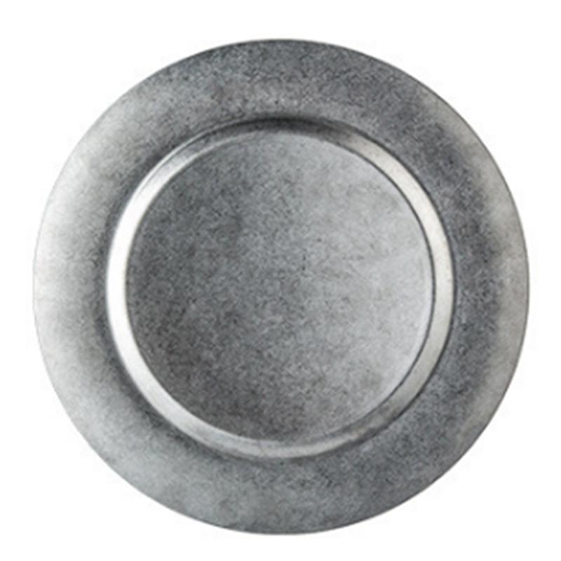 Dishes & Plates American Restaurant Old Frosted Silver Vintage 304 Stainless Steel Plate Dessert Round Flat Dinner