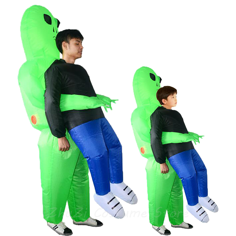 Anime Costumes New Inflatable Costume Green Alien Adult Kids Funny Blow Up Suit Party Fancy Dress Unisex costume Halloween Costume cosplay
Anime Costumes New Inflatable Costume Green Alien Adult Kids Funny Blow Up Suit Party Fancy Dress Unisex costume Halloween Costume cosplay