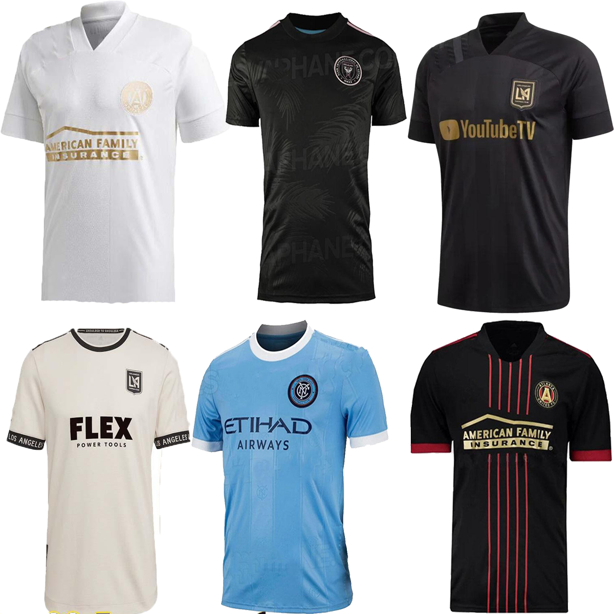 21/22 Soccer Jersey home and away inter miami LA Galaxy LOS ANGELES Atlanta United Portland Montreal Philadelphia 2021 LAFC, Grey
21/22 Soccer Jersey home and away inter miami LA Galaxy LOS ANGELES Atlanta United Portland Montreal Philadelphia 2021 LAFC, Grey