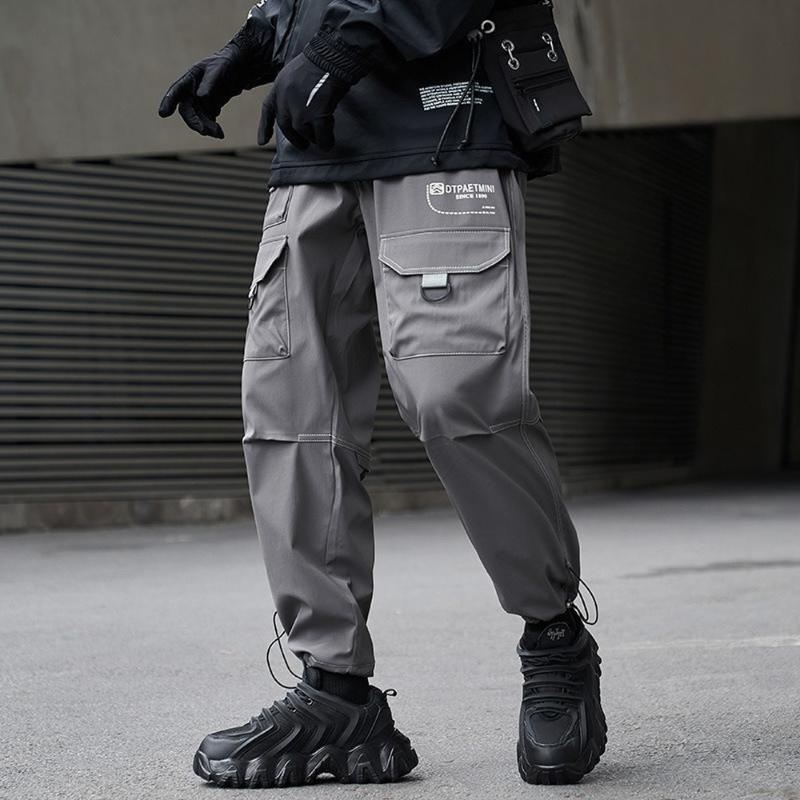 Men's Pants 9 Part Harajuku Men Japan Style Streetwear Punk Ankle Length Drawstring, Grey
Men's Pants 9 Part Harajuku Men Japan Style Streetwear Punk Ankle Length Drawstring, Grey