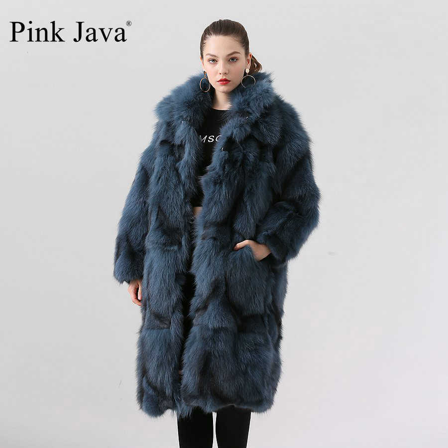 Ppink java 19036 real fur coat women winter fashion jacket long coat real fur coat available 211019