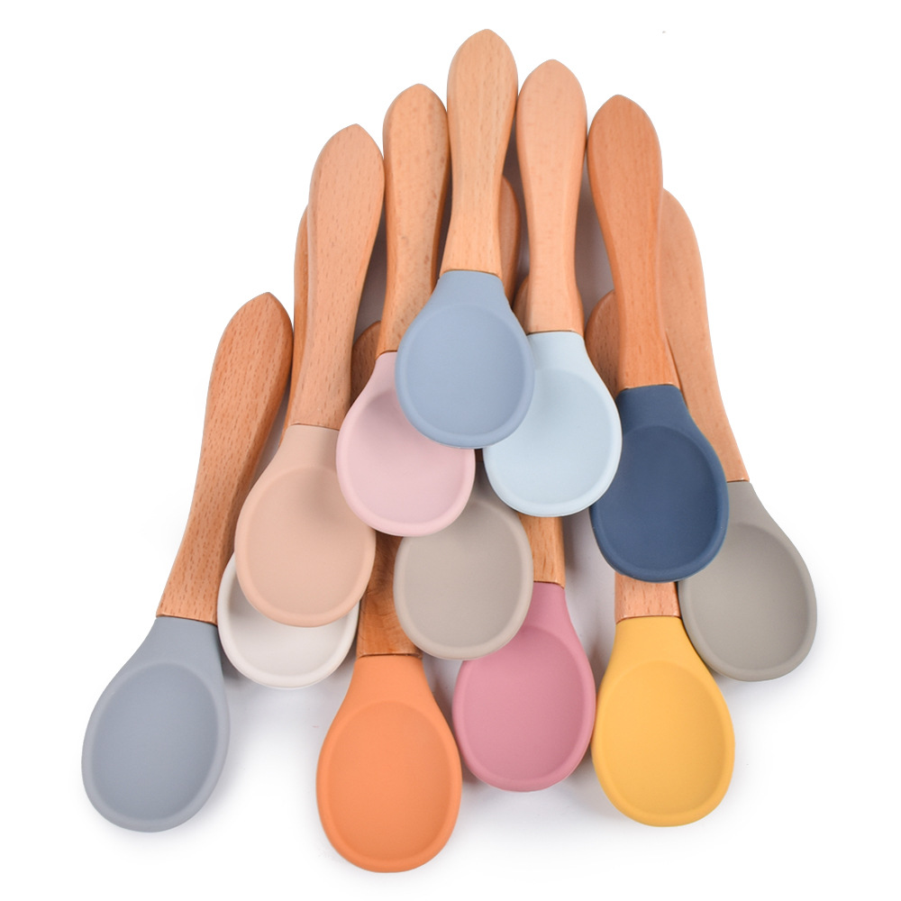 Utensil Baby Silicone Wooden Spoon Feeding Scoop Tableware Cycle Food Grade Ins Dish Plate
Utensil Baby Silicone Wooden Spoon Feeding Scoop Tableware Cycle Food Grade Ins Dish Plate
