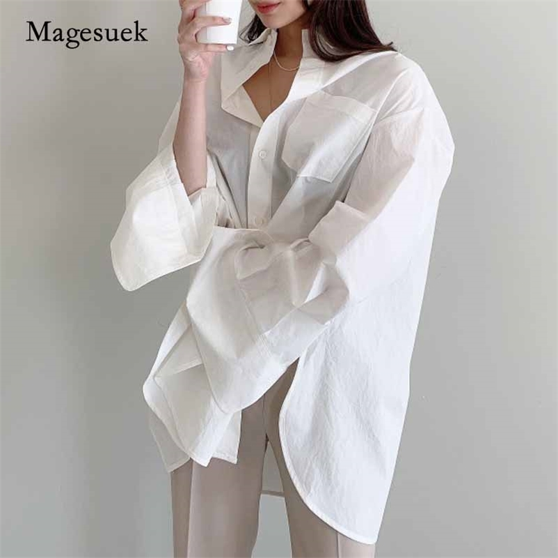 Autumn Korean Chic Fashion Loose Back Split Bell Sleeve Shirt Simple Solid OL Long Blouse Chemisier Femme 10295 210518, Light grey
Autumn Korean Chic Fashion Loose Back Split Bell Sleeve Shirt Simple Solid OL Long Blouse Chemisier Femme 10295 210518, Light grey