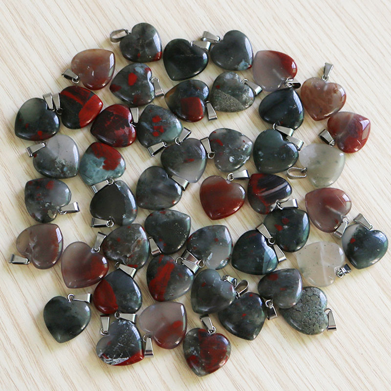 Natural Dragon Blood Stone Crystal Quartz Pendant Love Heart 20mm Wholesale Woman Charm For Necklace Jewelry Make
Natural Dragon Blood Stone Crystal Quartz Pendant Love Heart 20mm Wholesale Woman Charm For Necklace Jewelry Make