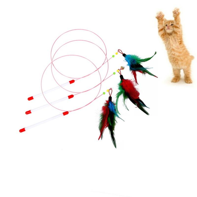 Cat Teaser With Bell Sounding Steel Wire Chicken Feather Toy Attract Pet Attention Interaction Training Toys
Cat Teaser With Bell Sounding Steel Wire Chicken Feather Toy Attract Pet Attention Interaction Training Toys