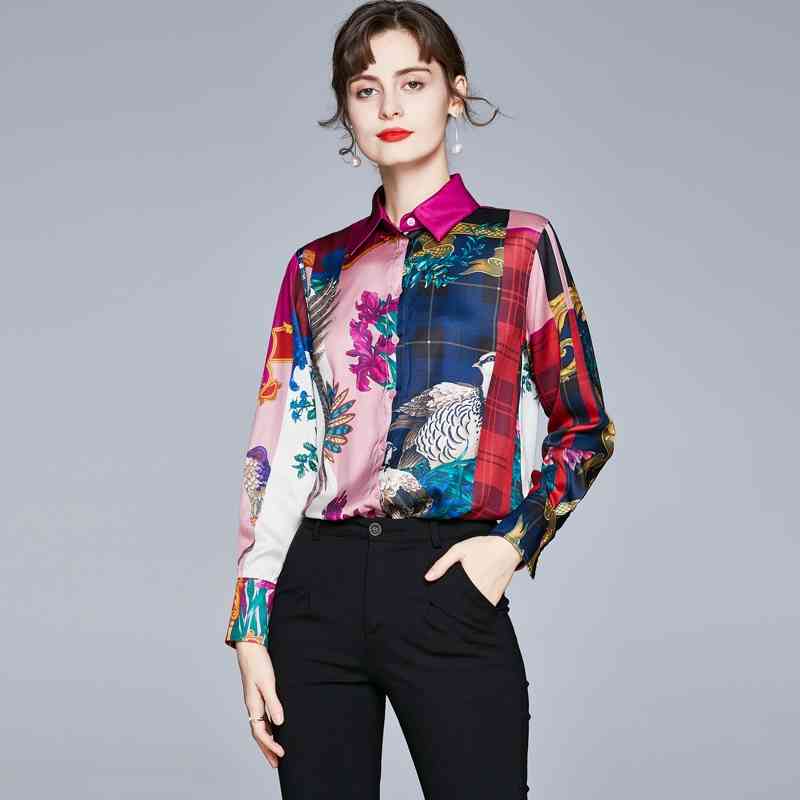 Banulin Fashion Womens Blouses Office Lady Work Wear Long Sleeve Turn Down Collar Elegant Animal Floral Printed Shirt Blusas 210603, Design and color
Banulin Fashion Womens Blouses Office Lady Work Wear Long Sleeve Turn Down Collar Elegant Animal Floral Printed Shirt Blusas 210603, Design and color