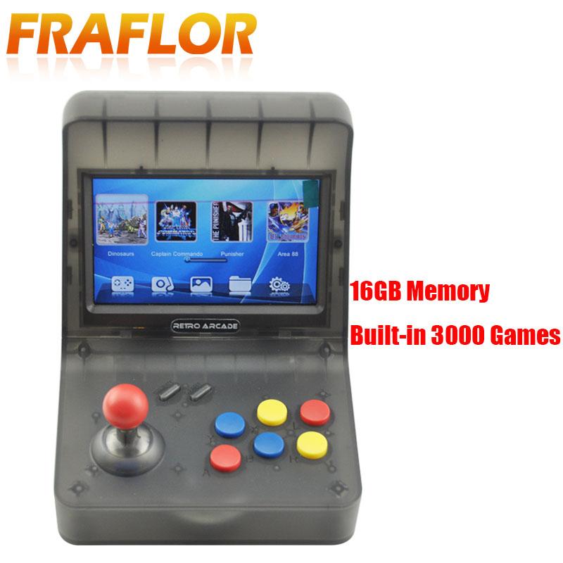 Portable Game Players 4.3 Inch 64Bit Built-in 3000 Video Games Classical Family Console Retro Mini Handheld Rocker Double Handle