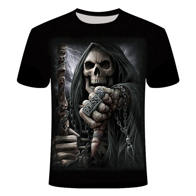 3D Printed T-shirts Men Black Streetwear Punk Style Male Tops Tees Funny Skull Print Shirt Cool Graphic Tshirt Plus Size -6XL 210721, 0612
3D Printed T-shirts Men Black Streetwear Punk Style Male Tops Tees Funny Skull Print Shirt Cool Graphic Tshirt Plus Size -6XL 210721, 0612