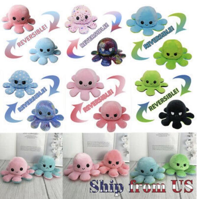 US STOCK !Reversible Flip Octopus Party Favor Stuffed Plush Doll Soft Simulation Reversible Plush Toys Color Chapter Plush Doll Child Toys 2021 
US STOCK !Reversible Flip Octopus Party Favor Stuffed Plush Doll Soft Simulation Reversible Plush Toys Color Chapter Plush Doll Child Toys 2021