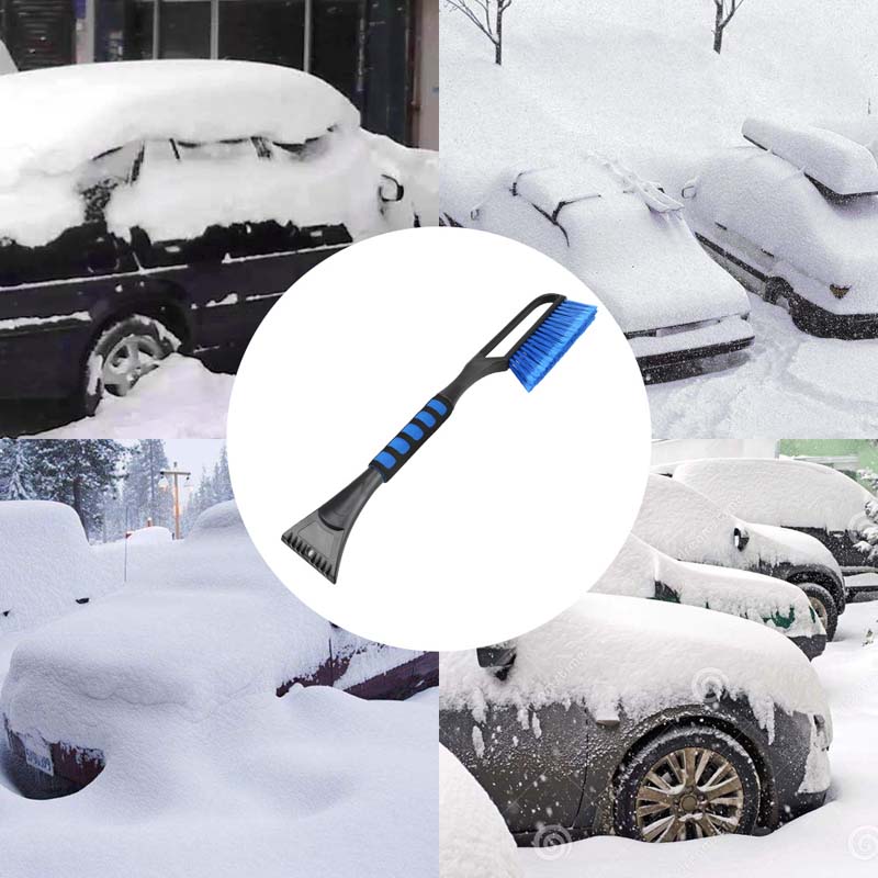 Universal Vehicle Ice Scraper Cleaner Tool Snow Brushes Shovel Removal Brush Winter Cleaning Tools Car Truck Bus Cross Country Racing