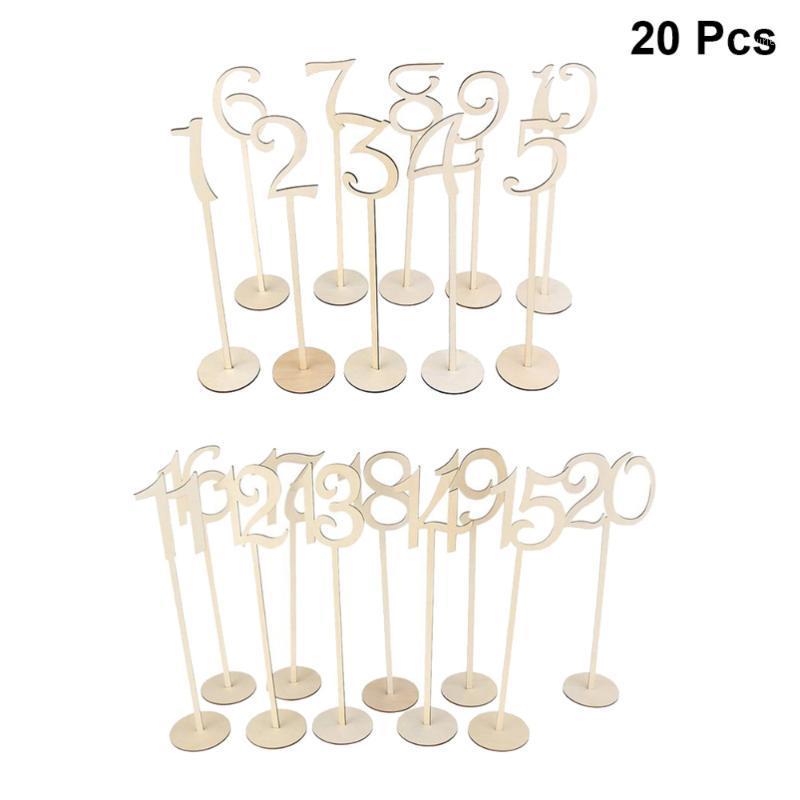 Party Decoration 20pcs Wooden Desk Number Cards Vertical Seat Wedding Table Stand For (Long, 1-20)
Party Decoration 20pcs Wooden Desk Number Cards Vertical Seat Wedding Table Stand For (Long, 1-20)