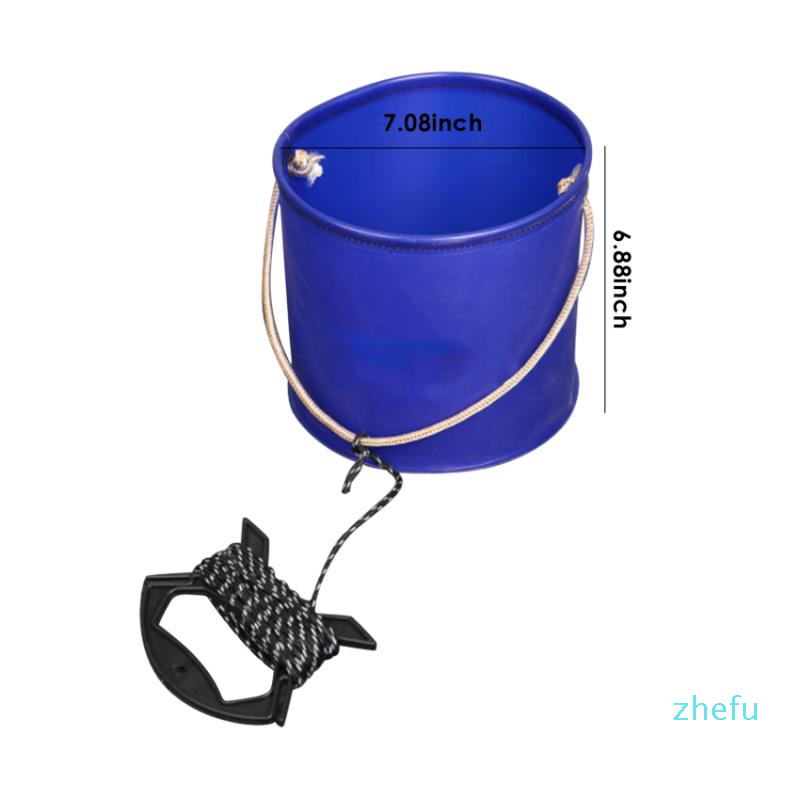 Colors Fishing Bucket Foldable EVA Outdoor Live Fish Water Storage Waterproof Portable Accessories