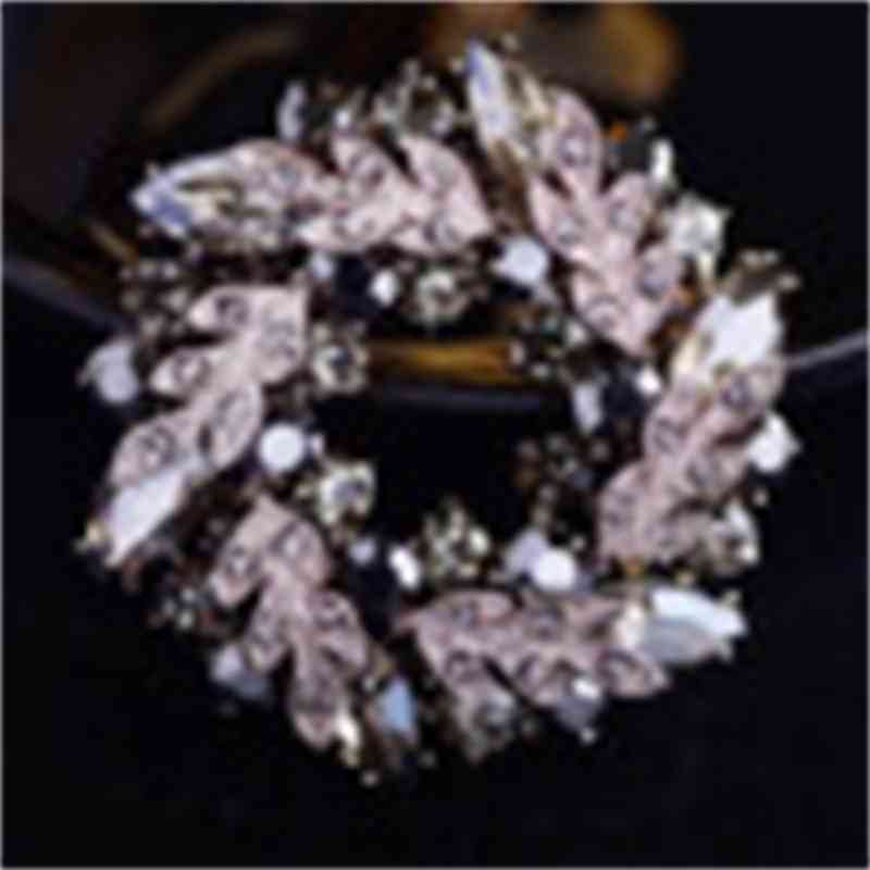 Baroque Flower Ring Brooch Elegant Temperament Atmosphere Clothing Accessories Suit Coat