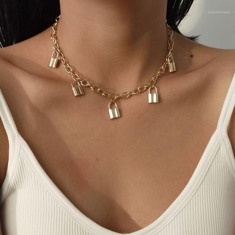 Lock Neck Pendants Women Chains On The Goth Accessories Men Choker Necklace Jewelry For Couples Pedant Charm
Lock Neck Pendants Women Chains On The Goth Accessories Men Choker Necklace Jewelry For Couples Pedant Charm