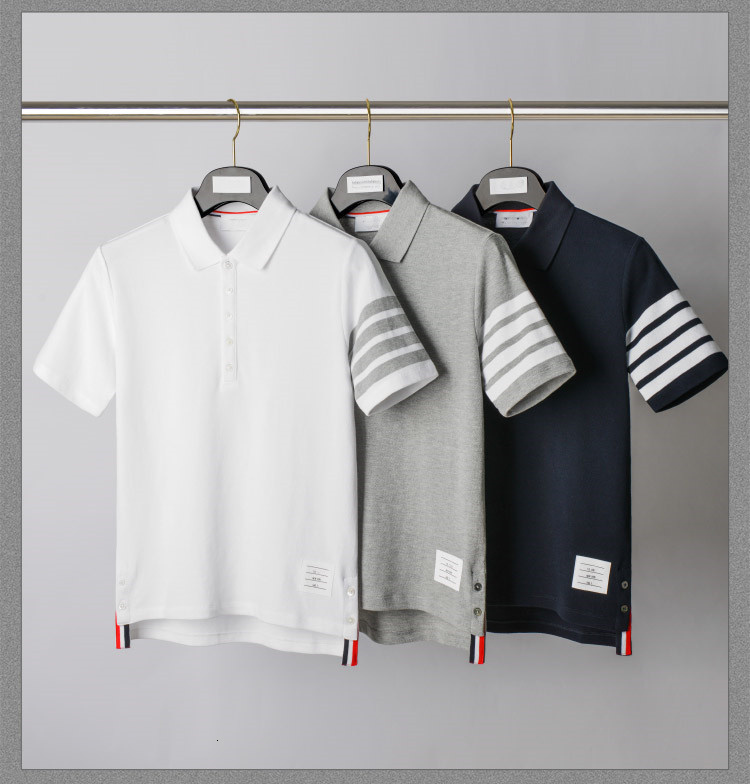 Men's Casual Shirts TB Fashion THOM Brand Shirt Men Women Short Sleeve Clothing Solid Striped Summer Turn Down Collar Cotton Polo OGY1, 1# shoe box
Men's Casual Shirts TB Fashion THOM Brand Shirt Men Women Short Sleeve Clothing Solid Striped Summer Turn Down Collar Cotton Polo OGY1, 1# shoe box