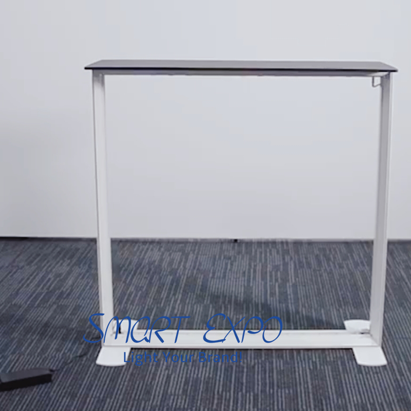 Advertising Display Led Light Box Trade Show Counter 85x100cm with Custom Logo Printing Portable Carry Bag