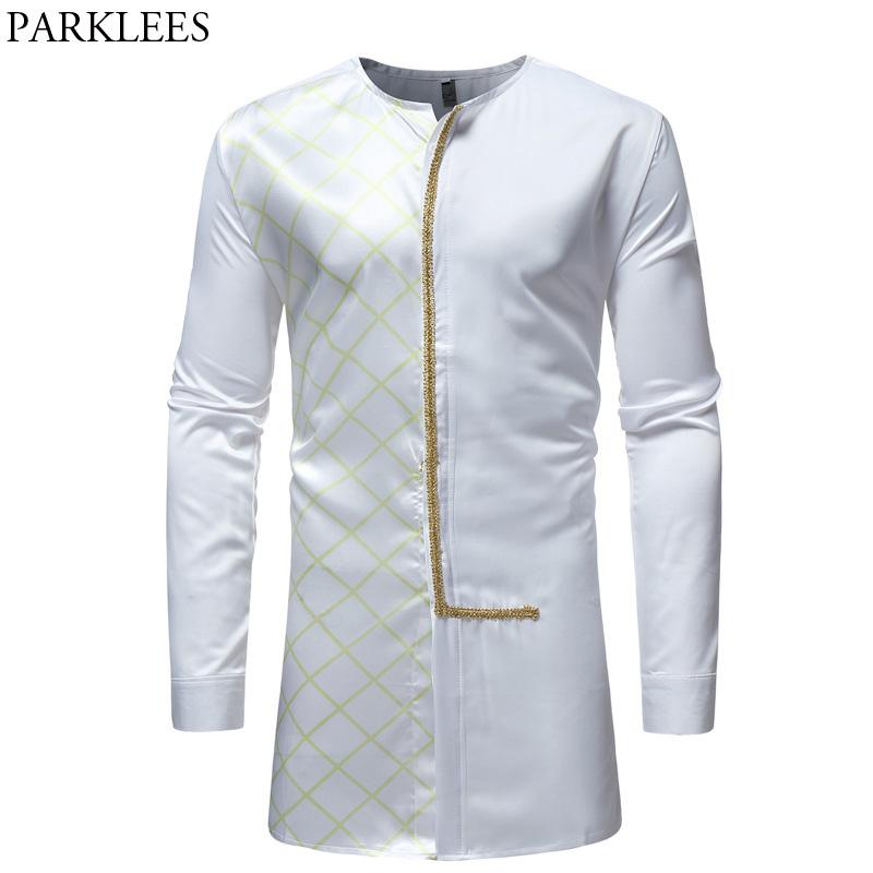 Men's Casual Shirts White African Dashiki Longline Shirt Men 2021 Brand Slim Fit O Neck Dress Mens Long Sleeve Clothing, Light blue
Men's Casual Shirts White African Dashiki Longline Shirt Men 2021 Brand Slim Fit O Neck Dress Mens Long Sleeve Clothing, Light blue