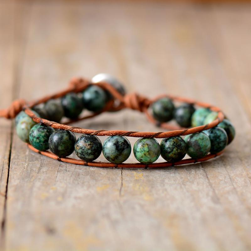 Beaded, Strands Boho Men Wrap Bracelets African Turquoises Stone Beaded Braided Strand Handmade Braclet Couples Lovers Jewelry Bijoux Wholes
Beaded, Strands Boho Men Wrap Bracelets African Turquoises Stone Beaded Braided Strand Handmade Braclet Couples Lovers Jewelry Bijoux Wholes