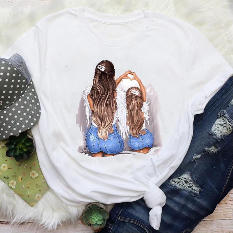 Women T Shirts Mom Mama Girl Daughter 90s Fashion Cute Mother Love Cartoon Graphic Tees Print Tops Lady Female Shirt, White
Women T Shirts Mom Mama Girl Daughter 90s Fashion Cute Mother Love Cartoon Graphic Tees Print Tops Lady Female Shirt, White