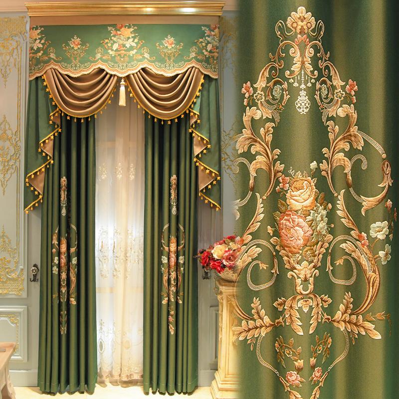 Curtain & Drapes American Style Luxury High-end Atmosphere European Jacquard Curtains For Living Room Bedroom With Valance Custom Size, Tulle
Curtain & Drapes American Style Luxury High-end Atmosphere European Jacquard Curtains For Living Room Bedroom With Valance Custom Size, Tulle