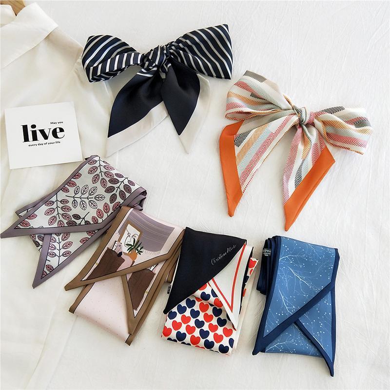 Scarves Fashion Lattices Long Small Silk Scarf Women's Narrow Artistic Neckerchief Tie Package Belt Hair Band Women Skinny, Blue;gray
Scarves Fashion Lattices Long Small Silk Scarf Women's Narrow Artistic Neckerchief Tie Package Belt Hair Band Women Skinny, Blue;gray