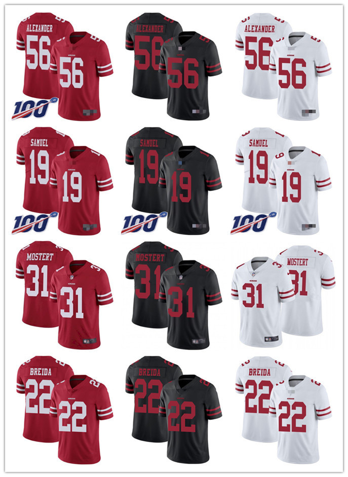 Men Womens Youth San Francisco''49ers''22 Matt Breida 56 Kwon Alexander Custom 19 Deebo Samuel Red 31 Raheem Mostert Foo, Black;red
Men Womens Youth San Francisco''49ers''22 Matt Breida 56 Kwon Alexander Custom 19 Deebo Samuel Red 31 Raheem Mostert Foo, Black;red