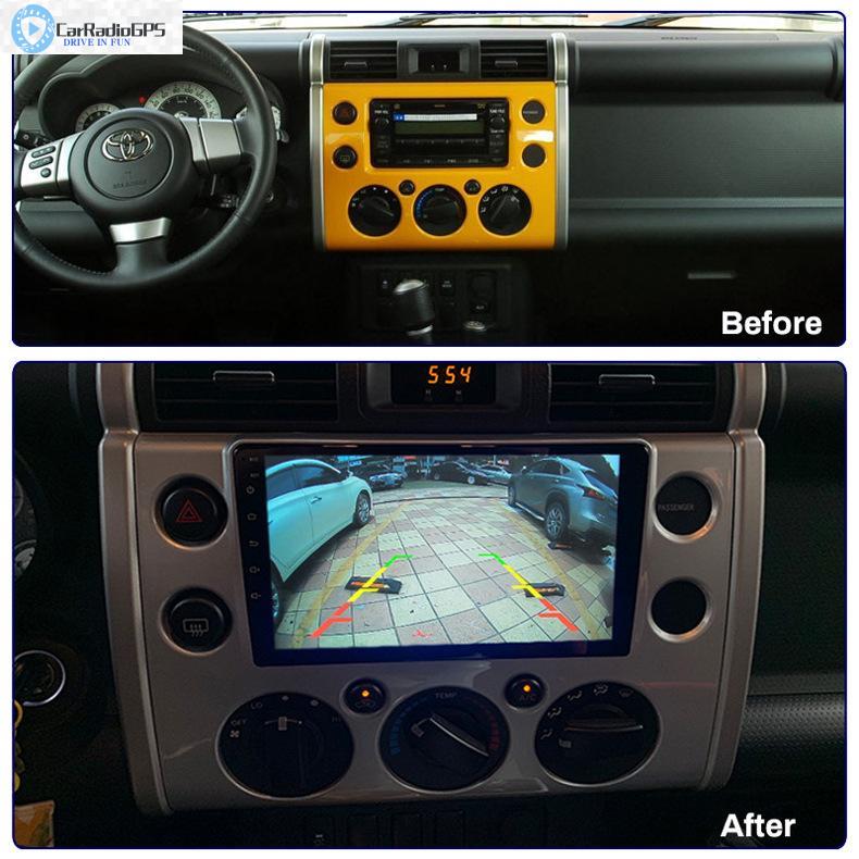 Car dvd Radio Player Autoradio For toyota FJ CRUISER 2007-2013 Android 10.0 4+64GB RAM ROM Stereo Head Unit support Carplay TPMS DVR OBD II Rear camer