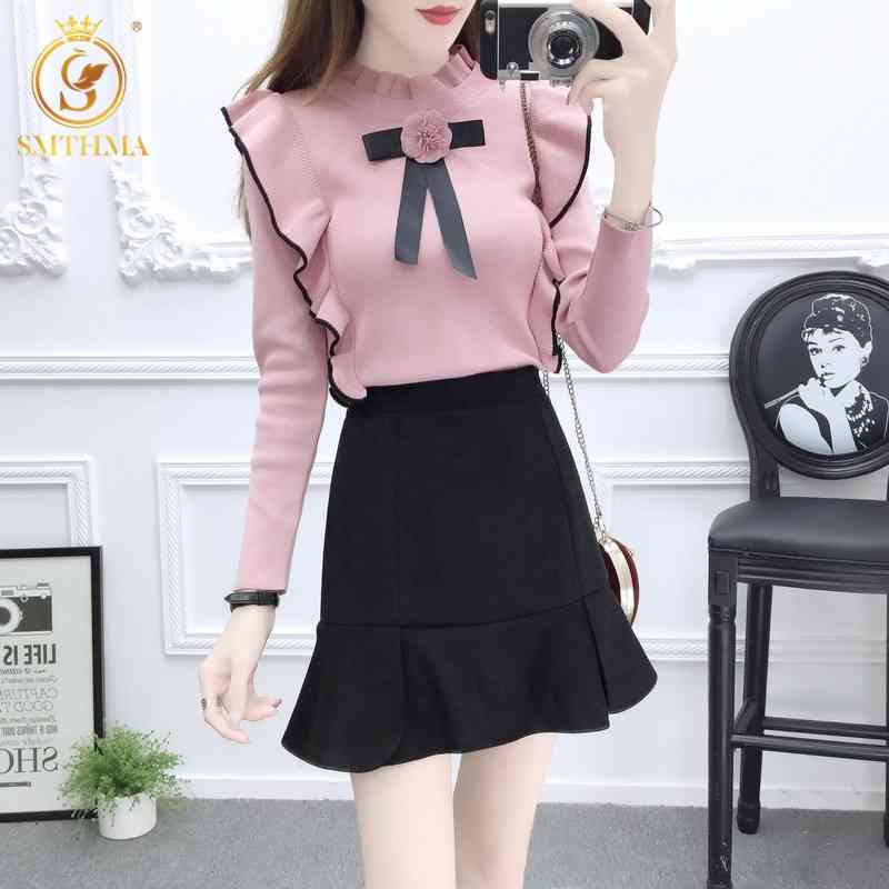 Autumn And winter Women Long Sleeve Bow Knitting Pullovers Sweaters Casual Knitted Sweet Ruffle Tops 210520, Photo color
Autumn And winter Women Long Sleeve Bow Knitting Pullovers Sweaters Casual Knitted Sweet Ruffle Tops 210520, Photo color