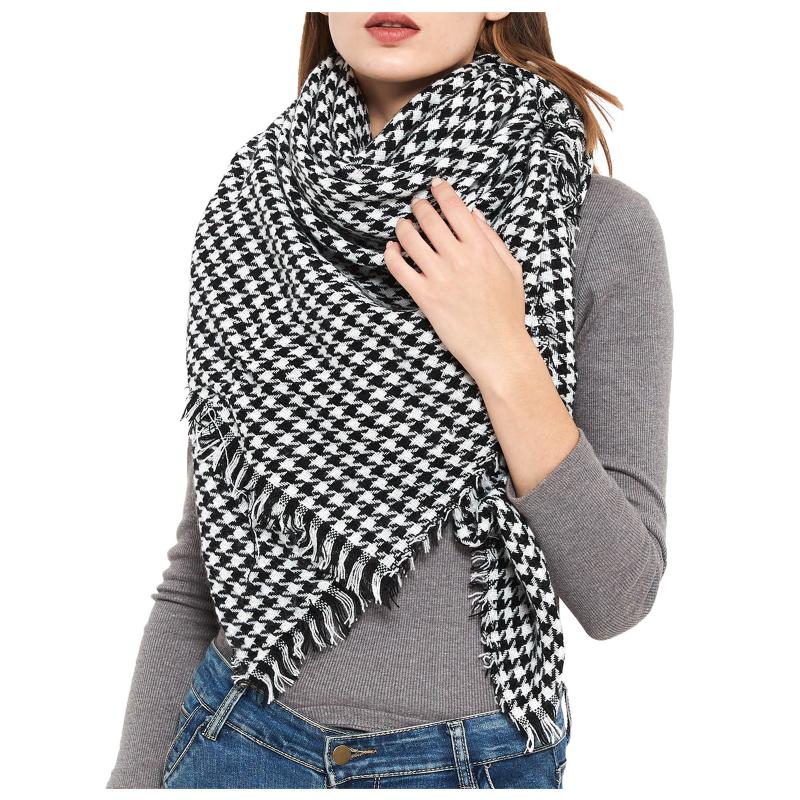 Scarves Stitching Comfortable Luxury Scarf Winter Ladies Plush Houndstooth Warm Shawl Keep Foulard
Scarves Stitching Comfortable Luxury Scarf Winter Ladies Plush Houndstooth Warm Shawl Keep Foulard