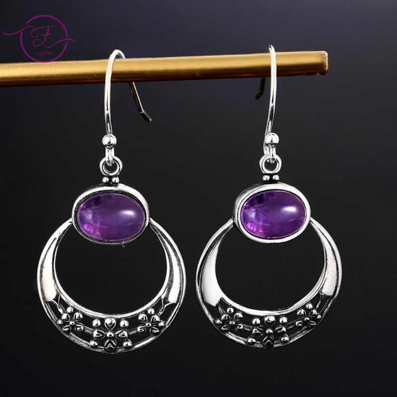 Dangle & Chandelier Sterling Silver 925 Drop Earrings Oval 6x8MM Amethyst Chrysanthemum Pendant For Women Fine Ear Jewelry
Dangle & Chandelier Sterling Silver 925 Drop Earrings Oval 6x8MM Amethyst Chrysanthemum Pendant For Women Fine Ear Jewelry