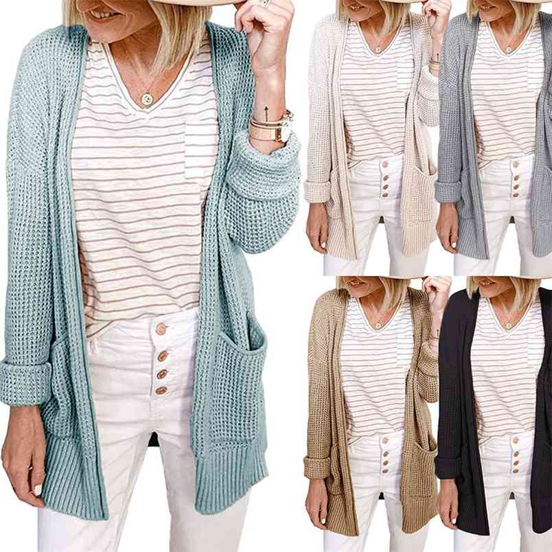 Korean Style Ladies Autumn Winter Loose Slim Sweater Cardigan For Women Mesh Plaid Pattern Pockets V-Neck Knitted 210604, Green
Korean Style Ladies Autumn Winter Loose Slim Sweater Cardigan For Women Mesh Plaid Pattern Pockets V-Neck Knitted 210604, Green