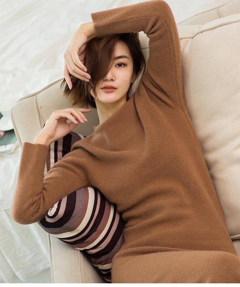 Women' Sweaters Wool Cashmere Knitted Sweater Women Luxury Elegant Solid Slim Female Pullovers Thick O-Neck Full Sleeve Casual Tops Long Dr, Brown
Women' Sweaters Wool Cashmere Knitted Sweater Women Luxury Elegant Solid Slim Female Pullovers Thick O-Neck Full Sleeve Casual Tops Long Dr, Brown