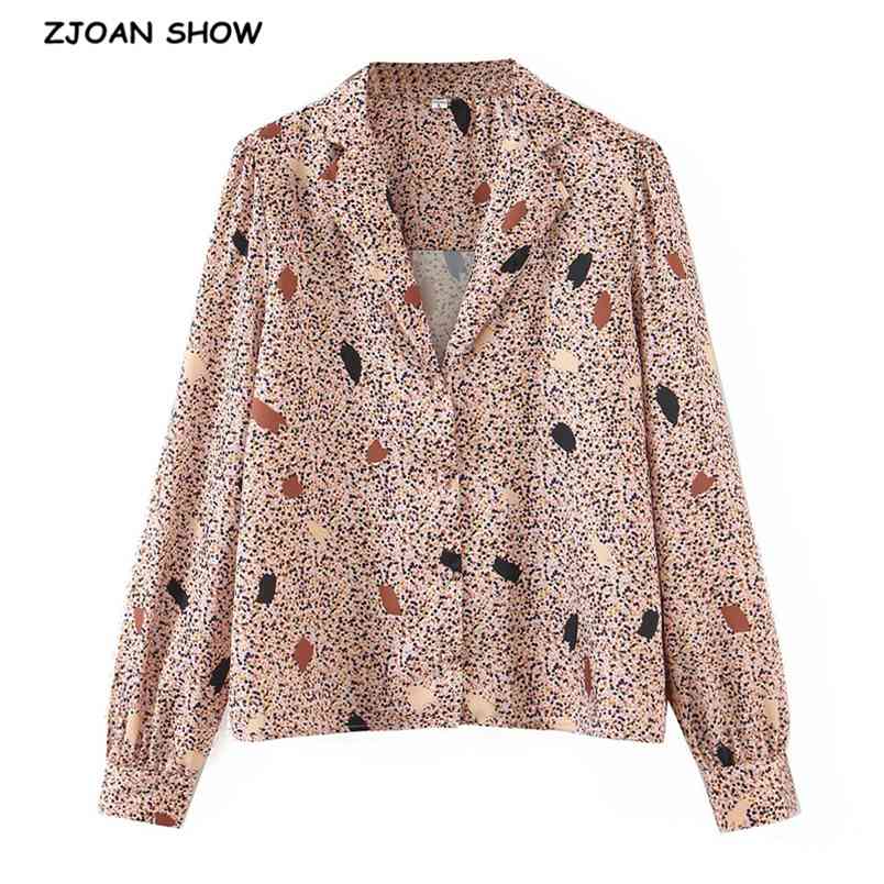Vintage Notched Collar Colored Dot Print Shirt Retro Woman Loose Long sleeve Blouse Chic Tops Blousas 210429, Beige
Vintage Notched Collar Colored Dot Print Shirt Retro Woman Loose Long sleeve Blouse Chic Tops Blousas 210429, Beige