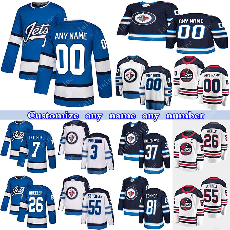 Custom Winnipeg Jets hockey jerseys 55 Mark Scheifele 26 Blake Wheeler 3 Tucker Poolman 81 Kyle Connor any number and name, Black;red
Custom Winnipeg Jets hockey jerseys 55 Mark Scheifele 26 Blake Wheeler 3 Tucker Poolman 81 Kyle Connor any number and name, Black;red