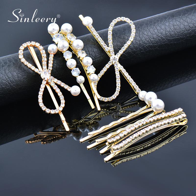 Hair Clips & Barrettes SINLEERY Luxury Elegant Cubic Zirconia Pearl Bow Sweet Hairpins For Women Accessories 2021 Arrival FS004 SSK
Hair Clips & Barrettes SINLEERY Luxury Elegant Cubic Zirconia Pearl Bow Sweet Hairpins For Women Accessories 2021 Arrival FS004 SSK