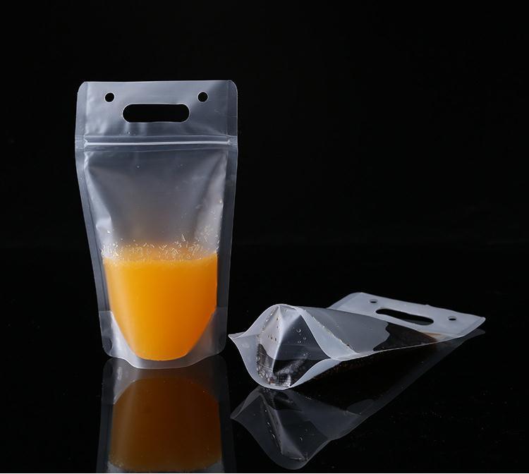 1000pcs 450ml Transparent Self-sealed Plastic Beverage Bag Diy Drink Container Drinking Bag Fruit Juice Food Storage Bag
