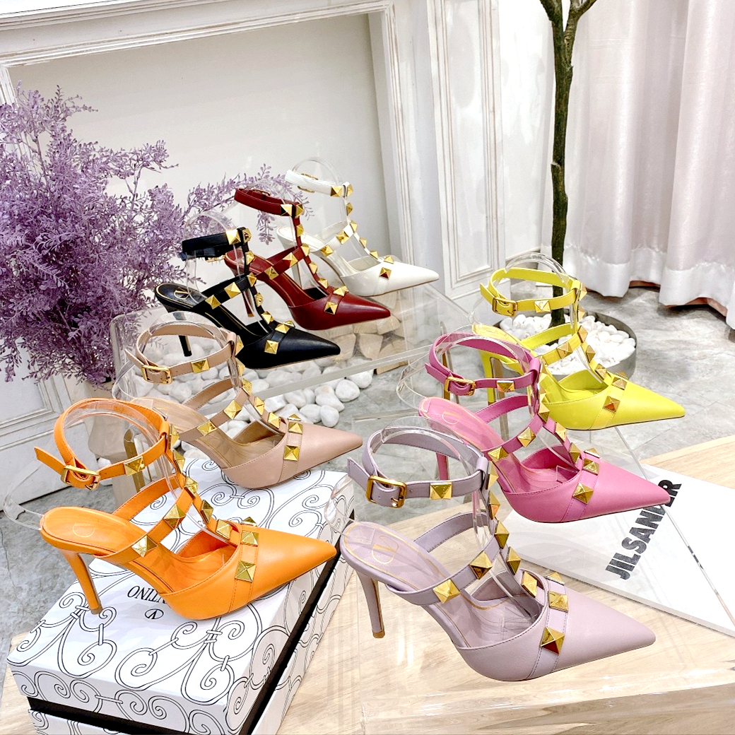 2021 Designer Sandals Luxury High-heeled Slippers Women Casual Shoes City Beauty Wedding Banquet Party Queen 100% Sheepskin Shoe Top Quality Fashion Pure Color Rivet, Yellow
2021 Designer Sandals Luxury High-heeled Slippers Women Casual Shoes City Beauty Wedding Banquet Party Queen 100% Sheepskin Shoe Top Quality Fashion Pure Color Rivet, Yellow