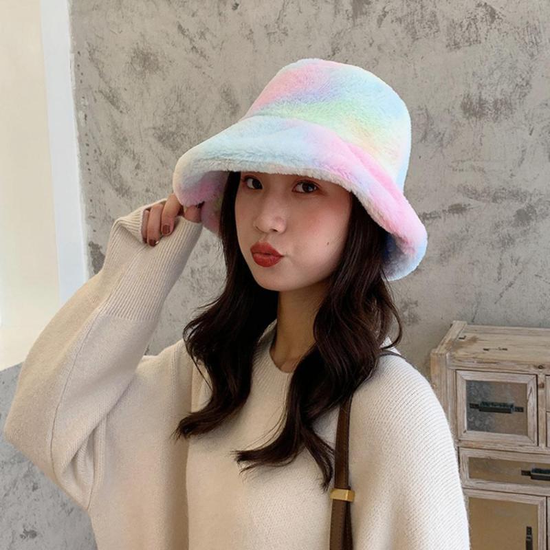 Wide Brim Hats Summer Foldable Bucket Women Outdoor Woman Plush Winter Warm Keeping Rainbow Tie Dye Cap Fisherman Fashion Accessories
Wide Brim Hats Summer Foldable Bucket Women Outdoor Woman Plush Winter Warm Keeping Rainbow Tie Dye Cap Fisherman Fashion Accessories