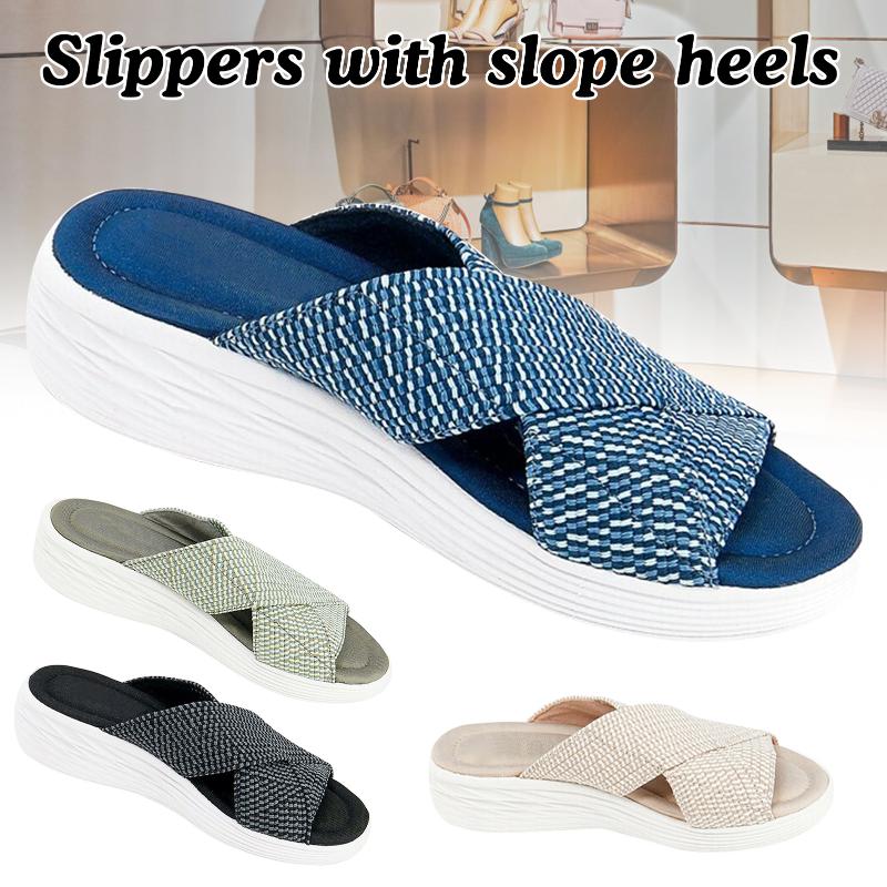 Summer Slipper Slide-Sandals Cross-Orthotic Shoes Support Comfort Casual Beach Stretch, Black
Summer Slipper Slide-Sandals Cross-Orthotic Shoes Support Comfort Casual Beach Stretch, Black