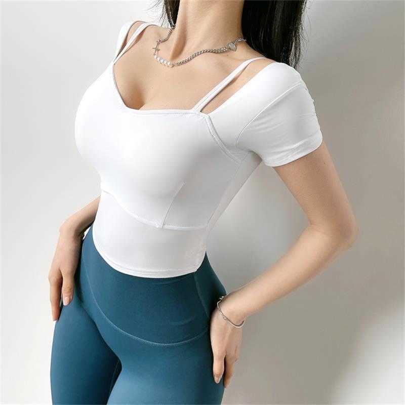 WOMENGAGA Girl Fitness Top Women's Short Sleeve Sexy Sports T Shirt Running Fast Dry Tight Tees Tops Korean Pink Summer BA3V 210603, Black
WOMENGAGA Girl Fitness Top Women's Short Sleeve Sexy Sports T Shirt Running Fast Dry Tight Tees Tops Korean Pink Summer BA3V 210603, Black