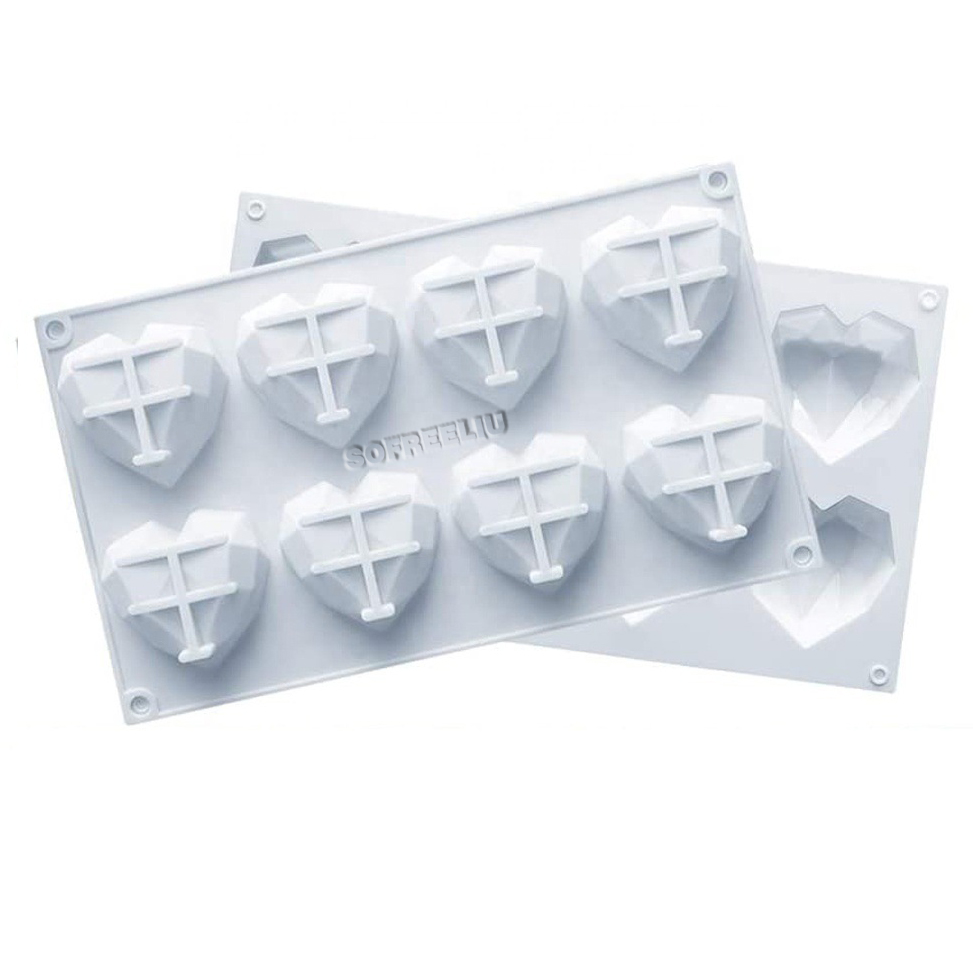 SOFREELIU Diamond Heart Shaped Silicone Cake Mold Love Chocolate Baking Mold Set DIY Pudding Mousse Jelly Silicone Mold
SOFREELIU Diamond Heart Shaped Silicone Cake Mold Love Chocolate Baking Mold Set DIY Pudding Mousse Jelly Silicone Mold