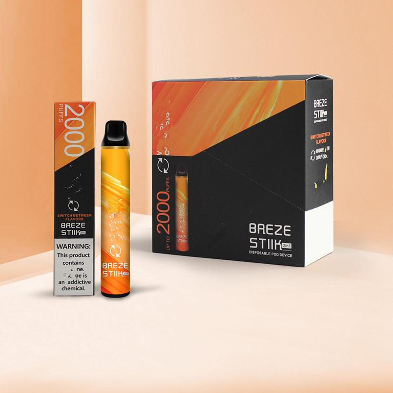 100% original Breze Stiik 2 in 1 Switch Disposable Electronic cigarettes Device Double Pod Mega 2200 Puffs 6ML Cartridge 850mah Battery VS B
100% original Breze Stiik 2 in 1 Switch Disposable Electronic cigarettes Device Double Pod Mega 2200 Puffs 6ML Cartridge 850mah Battery VS B
