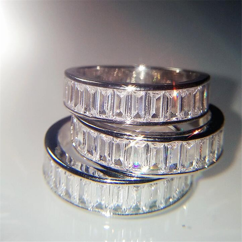Choucong Brand Wedding Rings Unique Luxury Jewelry Real 925 Sterling Silver Emerlad Cut White Topaz CZ Diamond Gemstones Eternity Women Engagement Band Ring
Choucong Brand Wedding Rings Unique Luxury Jewelry Real 925 Sterling Silver Emerlad Cut White Topaz CZ Diamond Gemstones Eternity Women Engagement Band Ring
