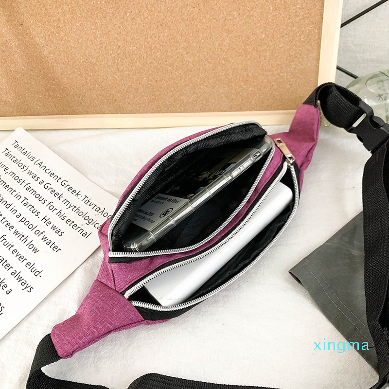 Fashion Multicolor Waist Packs Waterproof Running Bag Outdoor Sports Waistbag Riding Mobile Phone Fanny Pack Gym Belt Bags